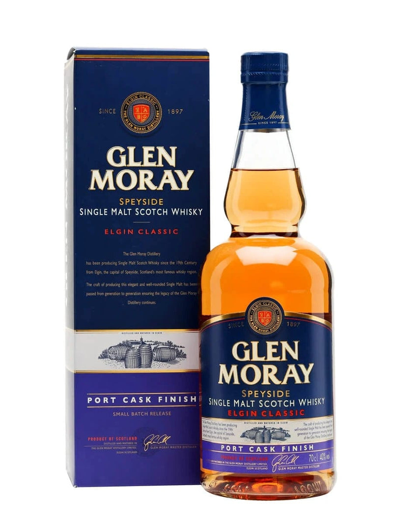 Glen Moray Elgin Classic Port Cask Single Malt Scotch Whisky Gift Box 70cl