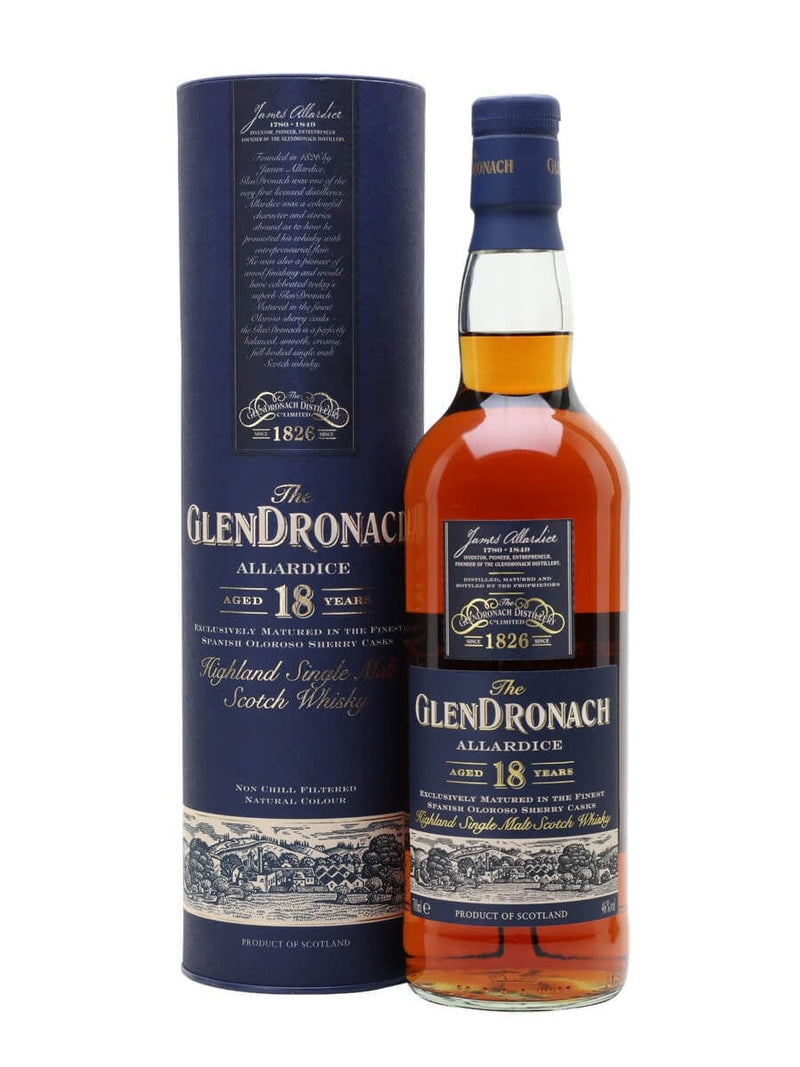 Glendronach Allardice 18 Year Old Single Malt Scotch Whisky 70cl