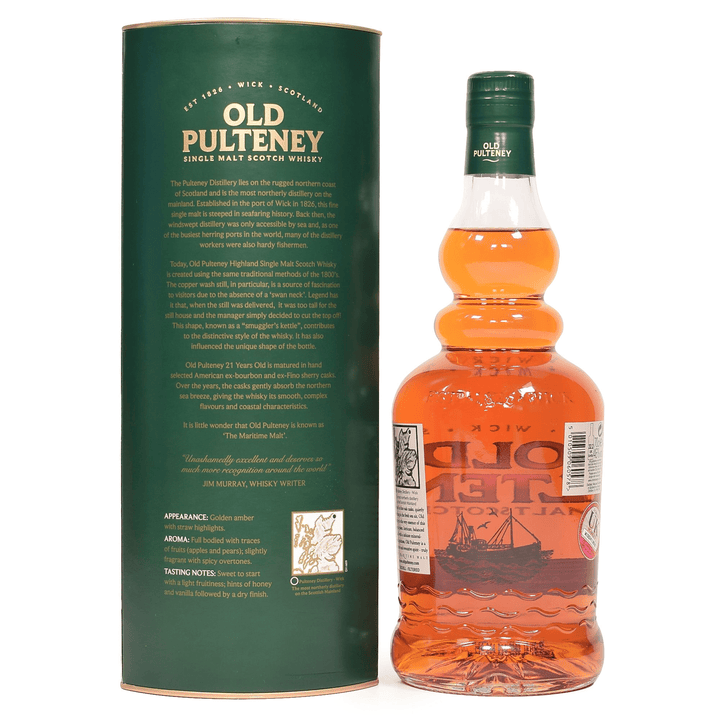 Old Pulteney 21 Year Old Single Malt Scotch Whisky 70cl, Threshers