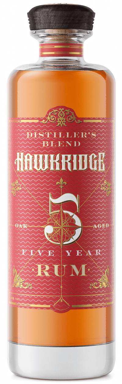 Hawkridge Distiller’s Blend 5 Year Oak Aged Rum in Wooden Artisan Gift Box 70cl