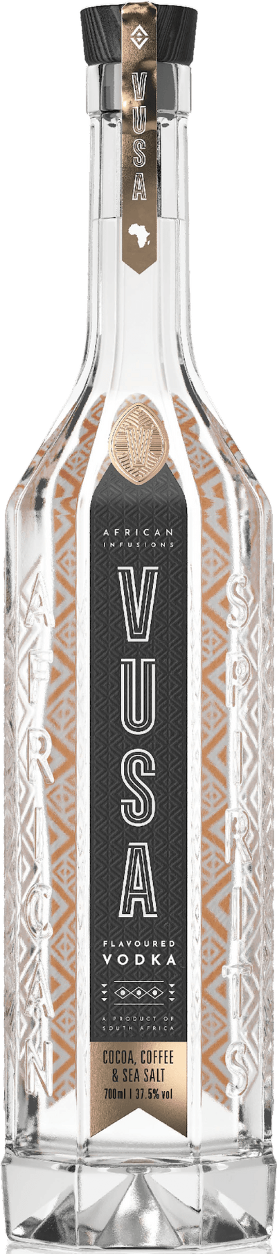 Vusa African Cocoa, Coffee &amp; Sea Salt Vodka 70cl