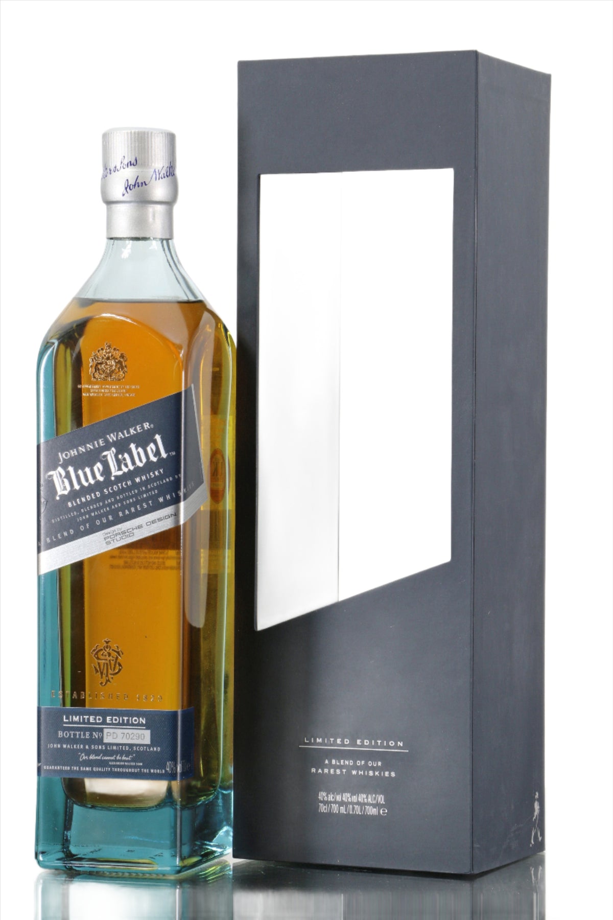 Blue Label Powder Johnnie Walker Blue Label Limited Edition Porsche Design Studio Gift ...