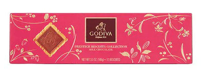 Godiva Belgium Prestige Milk Chocolate Biscuits 12 Pieces 100g