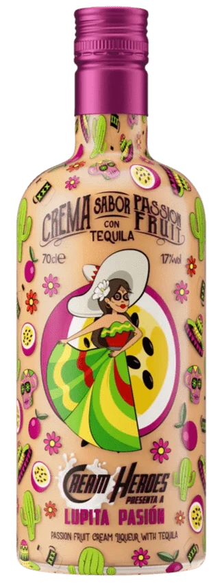 Cream Heroes Lupita Pasión Passion Fruit Cream Liqueur With Tequila 70cl
