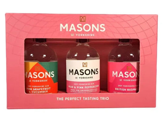 Masons Of Yorkshire Pink Gin Miniature Gift Pack 3x5cl