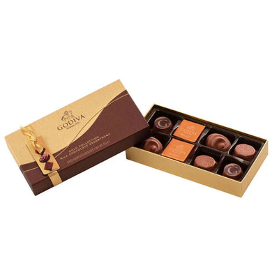 Godiva Belgium Gold Collection Milk Chocolates Giftbox 8 Pieces 75g