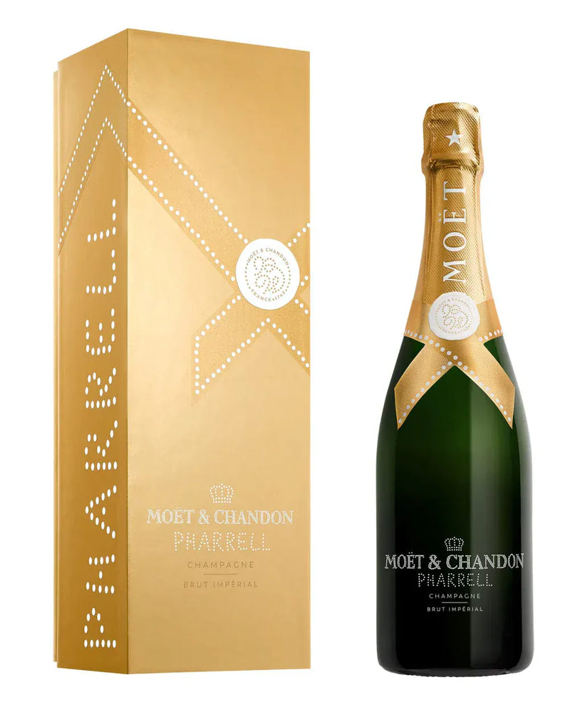 Moët & Chandon Brut Impérial x Pharrell Williams Limited Edition Gold Champagne Gift Box 75cl
