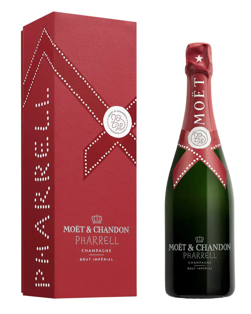 Moët & Chandon Brut Impérial x Pharrell Williams Limited Edition Red Champagne Gift Box 75cl