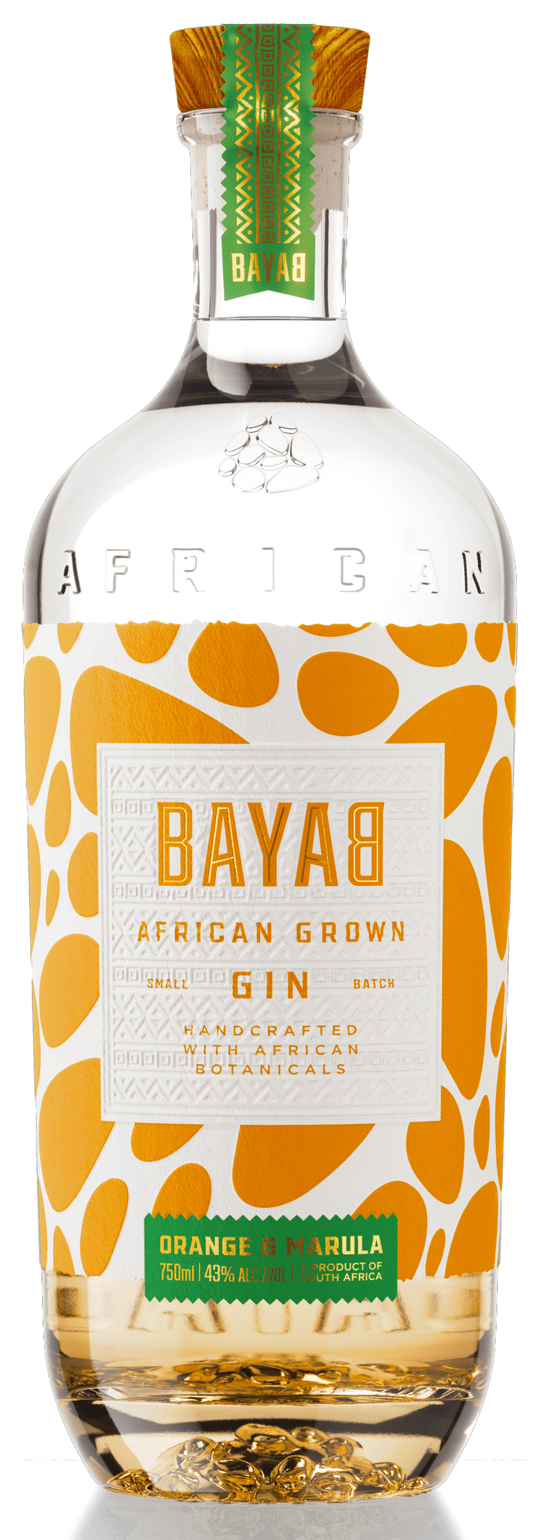 Bayab African Grown Orange & Marula Gin 70cl