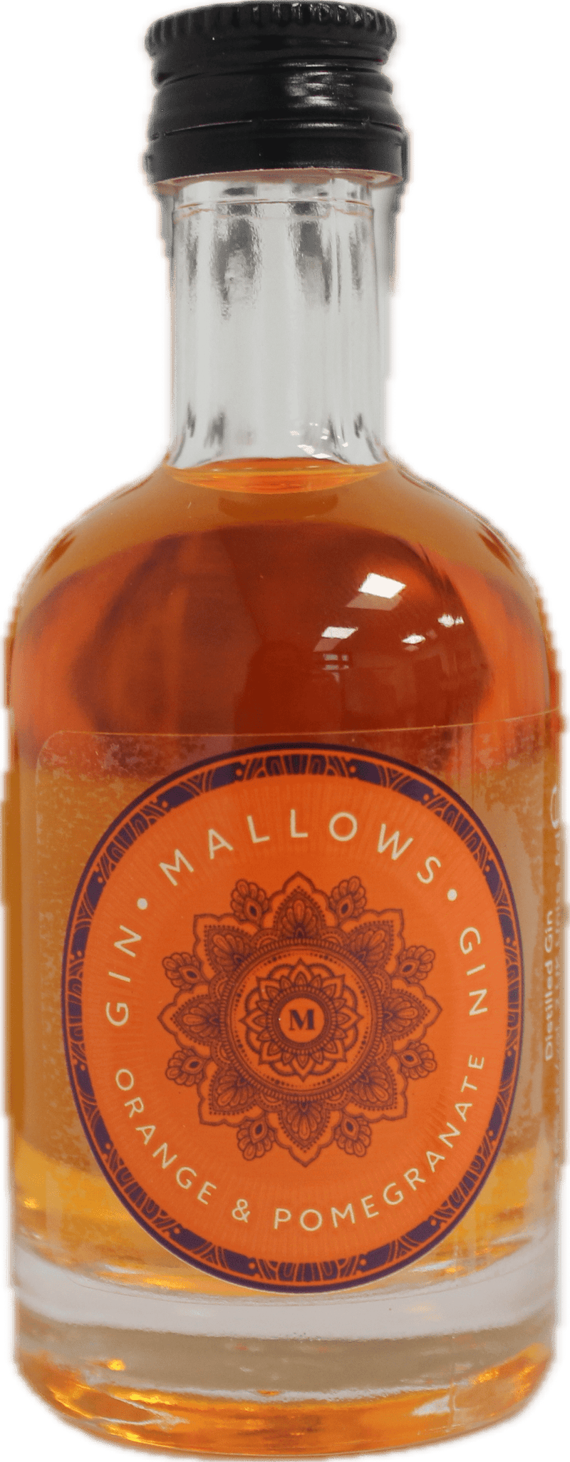 Mallows Orange & Pomegranate Gin Miniature 5cl