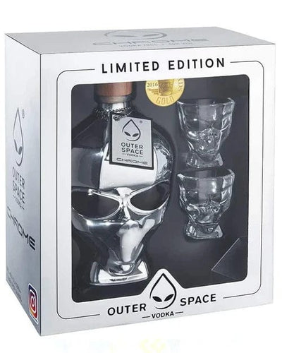 Outerspace Vodka Chrome Limited Edition Gift Set 70cl