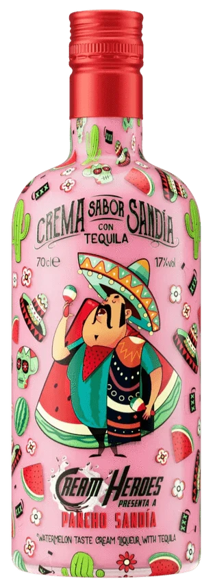Cream Heroes Pancho Sandía Watermelon Cream Liqueur With Tequila 70cl