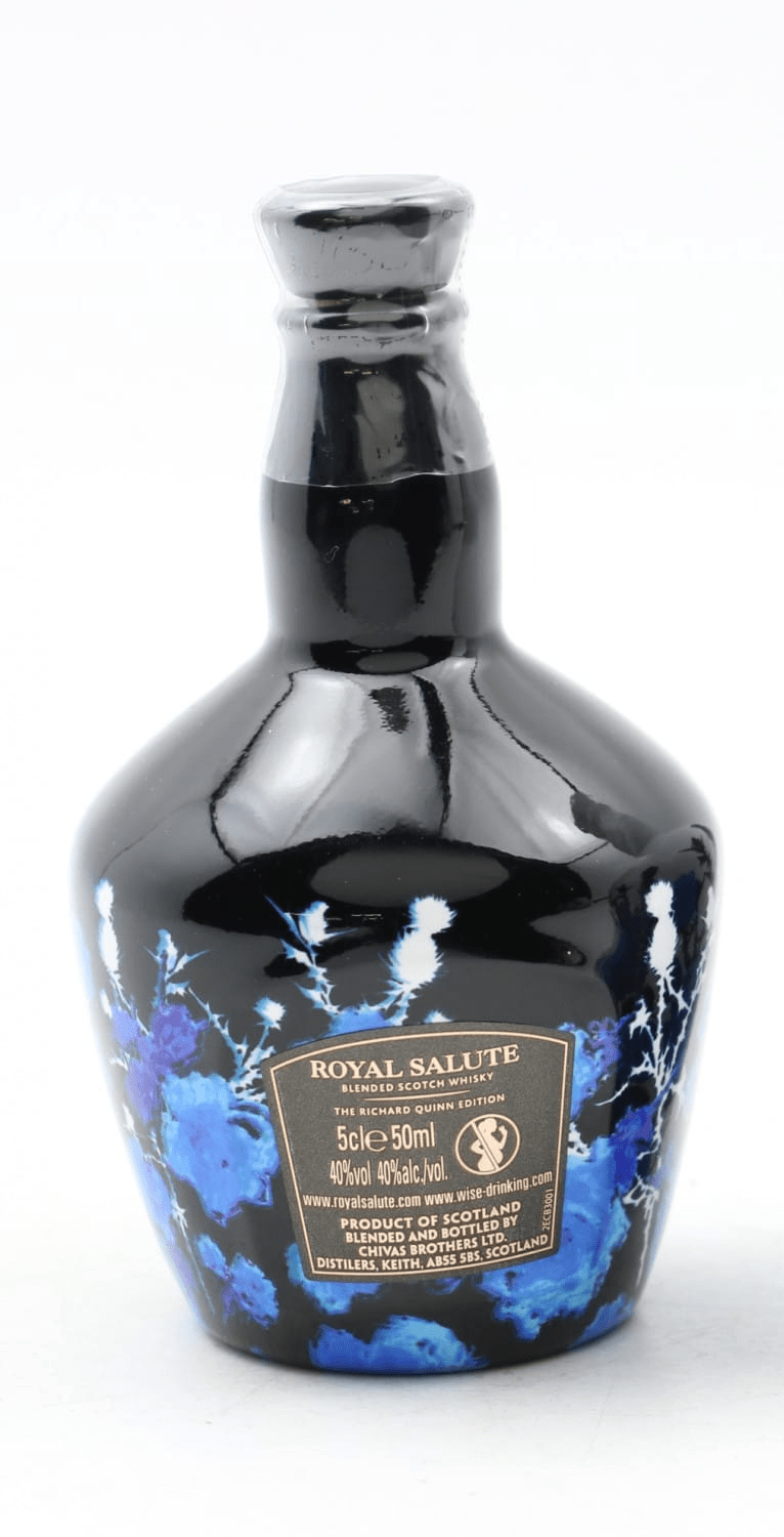 Chivas Royal Salute Richard Quinn Black Flagon Miniature 5cl