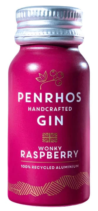 Penrhos Handcrafted Wonky Raspberry Gin Miniature 5cl