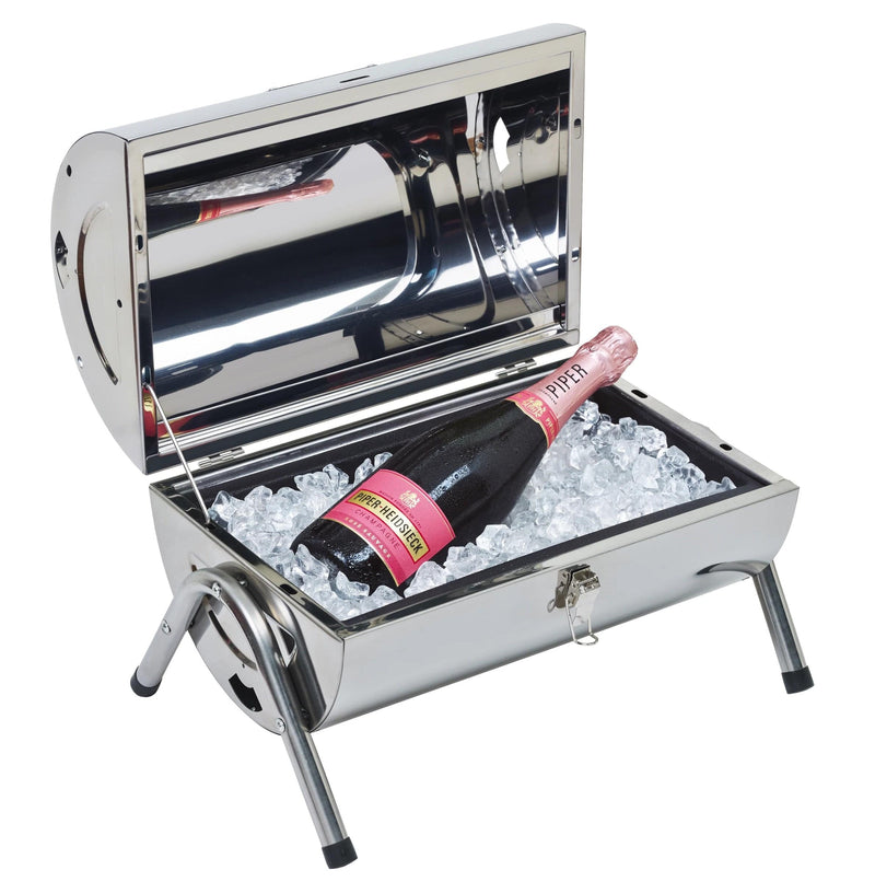 Piper-Heidsieck BBQ Grill & Bottle Cooler with Rose Sauvage NV Champagne 75cl