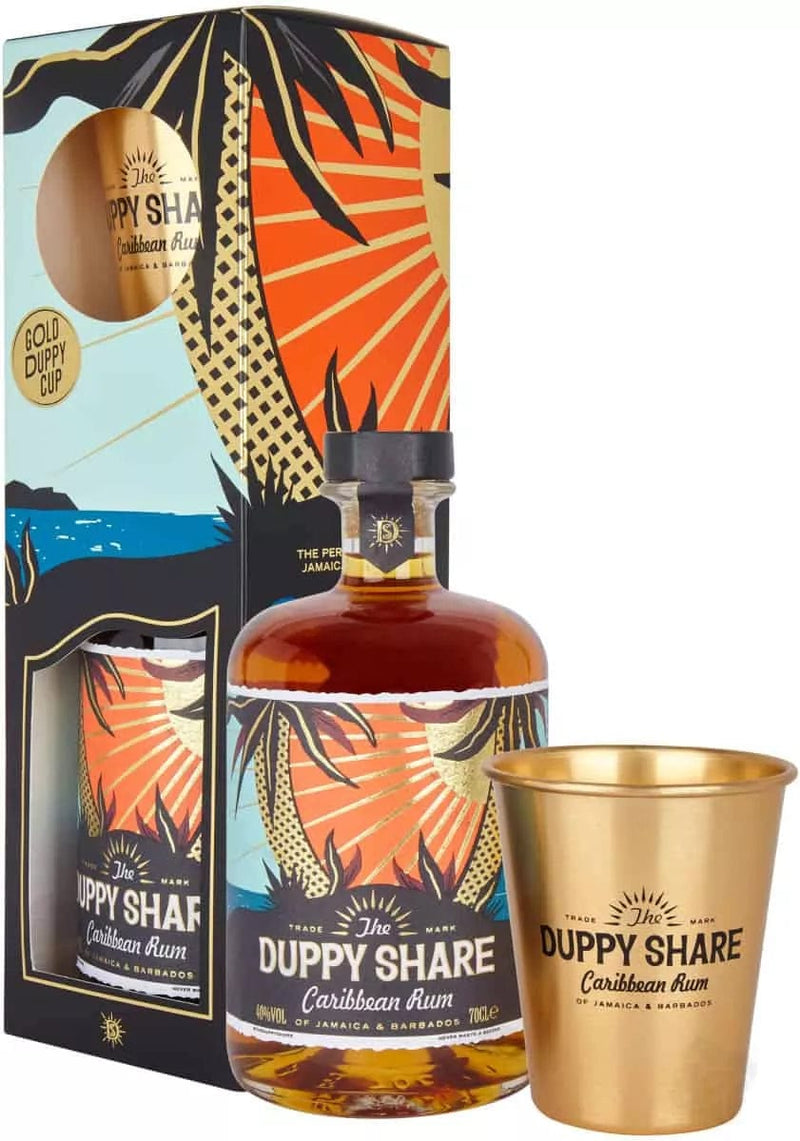 The Duppy Share Aged Rum Gold CupGift Set 70cl