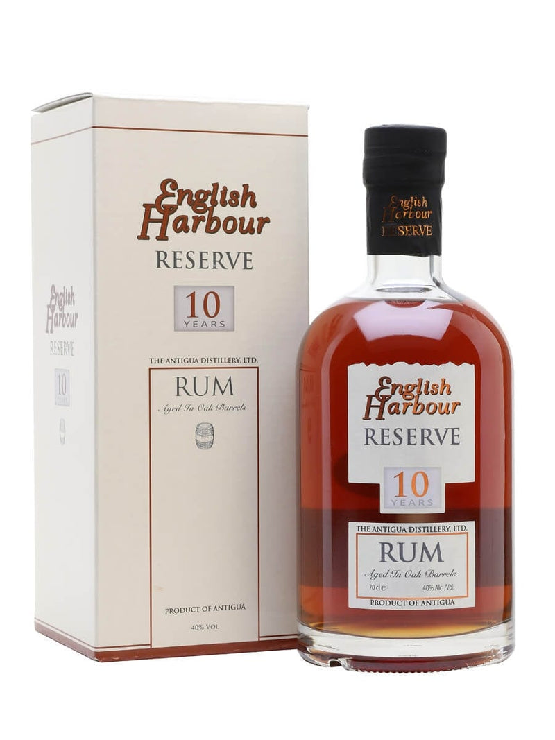 English Harbour Reserve 10 Year Old Single Traditional Column Still Rum 70cl