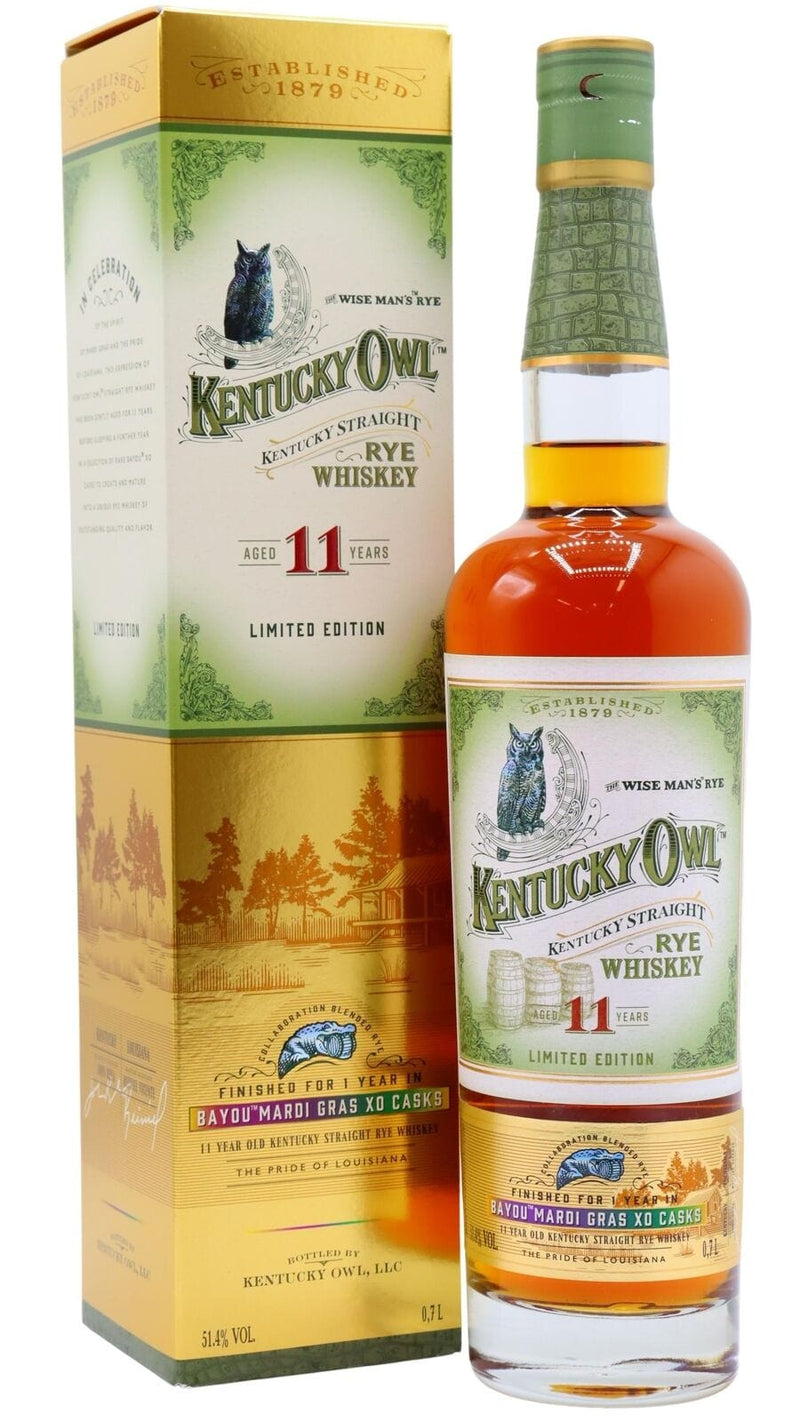 Kentucky Owl Mardi Gras XO Cask Limited Edition 11 year old Whiskey 70cl