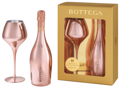 Bottega Magnifico Rose Gold Prosecco Gift Set 75cl