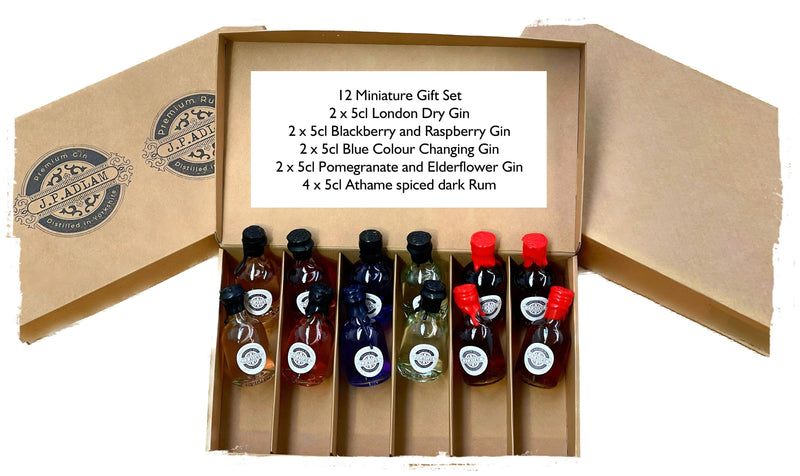 J.P Adlam Gin & Rum Tasting Box 12x5cl