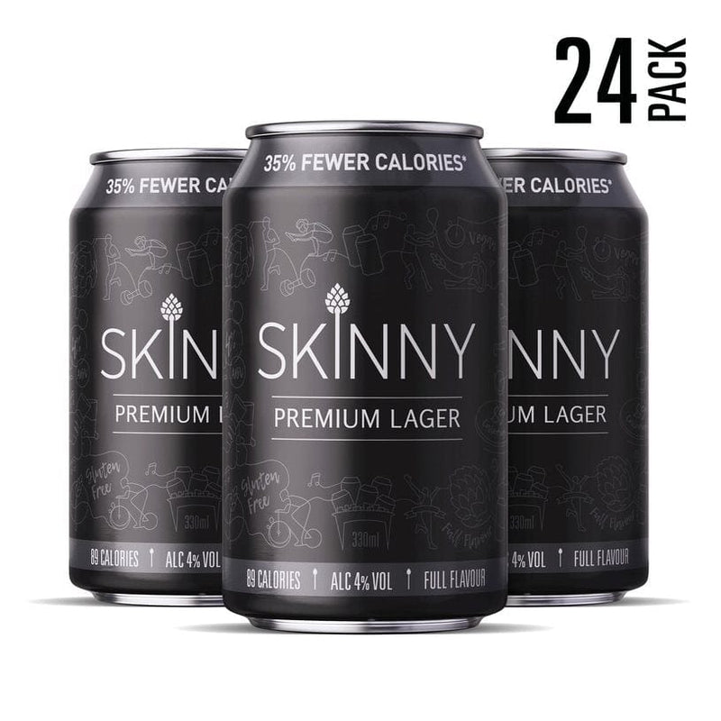 Skinny Lager Pack Cans 24x330ml