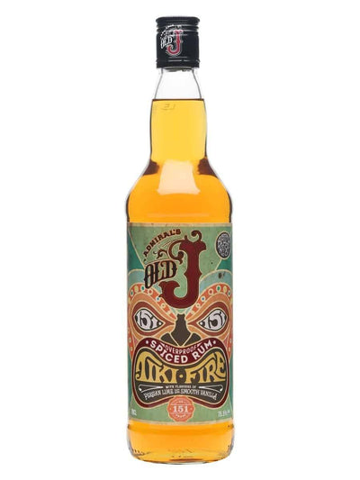 Admiral Vernon's Old J Spiced Tiki Fire Rum 70cl