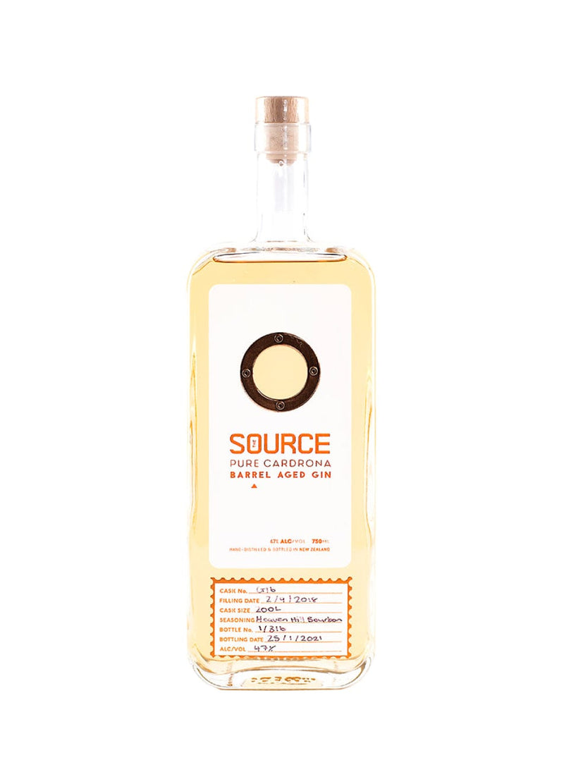 The Source Heaven Hill Bourbon Barrel Aged Pure Cardrona Gin 70cl