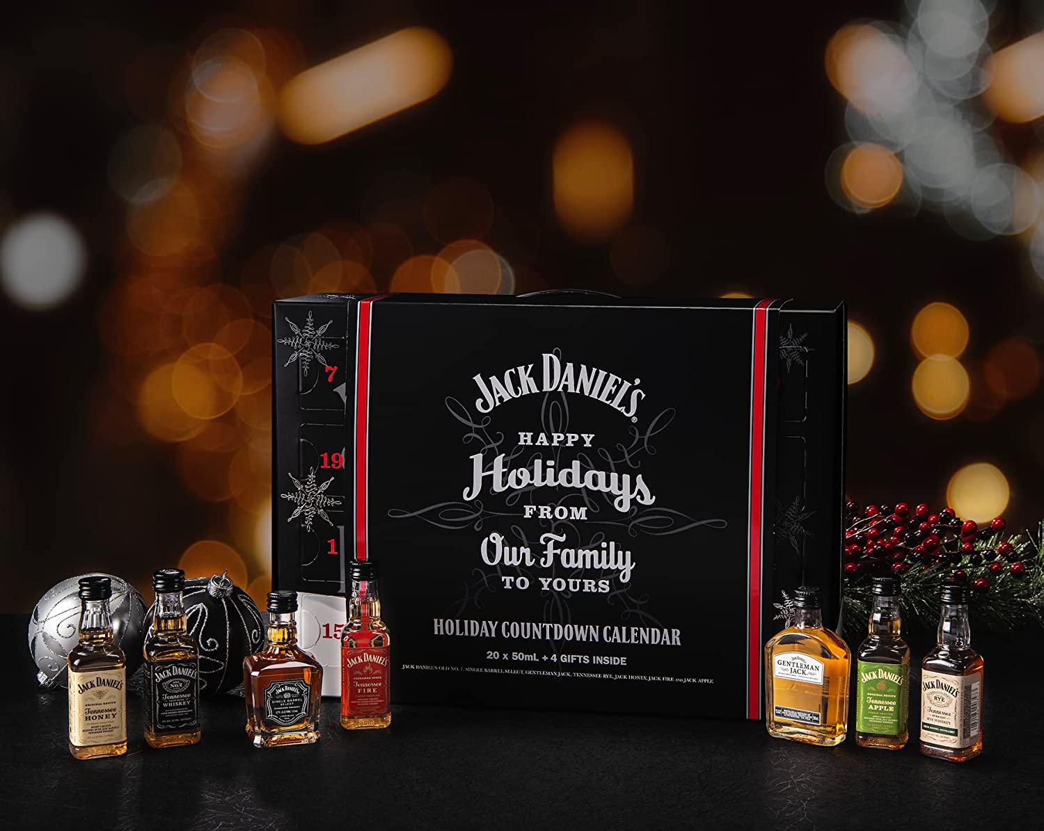 Jack Daniel #39 s Tennessee Whiskey Advent Calendar 20x5cl Plus 4 Gifts Jack Daniel #39 s Tennessee Whiskey Advent Calendar 20x5cl Plus 4 Gifts