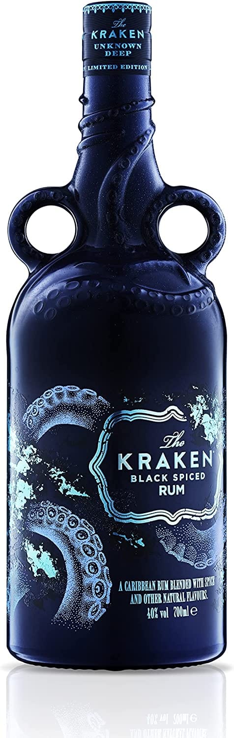 Kraken Black Spiced Rum Limited Edition Deep Sea Bioluminescence Bottle 70cl