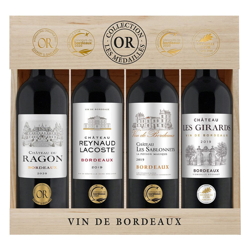 Bordeaux Wine Gift Pack 4x75cl