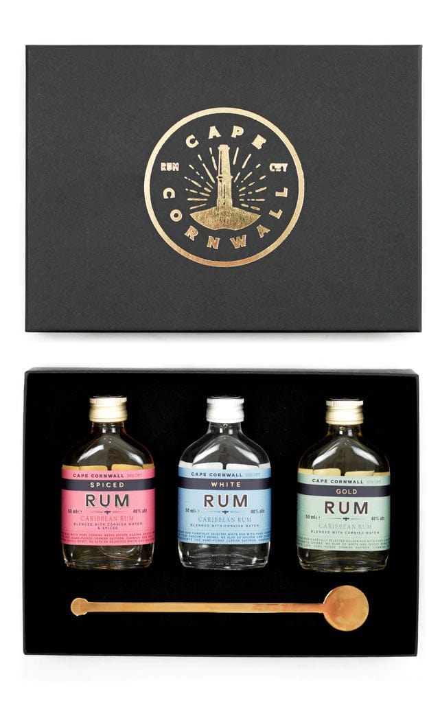 Cape Rum Cornwall Gift Selection Box 3x5cl