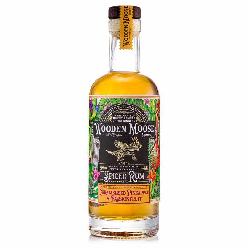 Wooden Moose Caramelised Pineapple & Passionfruit Spiced Rum 50cl