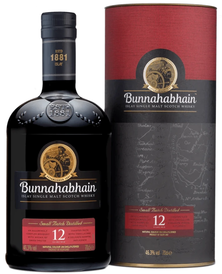 Bunnahabhain 12 Year Old Islay Single Malt Scotch Whisky 70cl