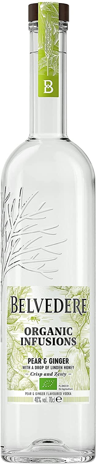 Belvedere Organic Infusions Pear and Ginger Flavoured Vodka 70cl