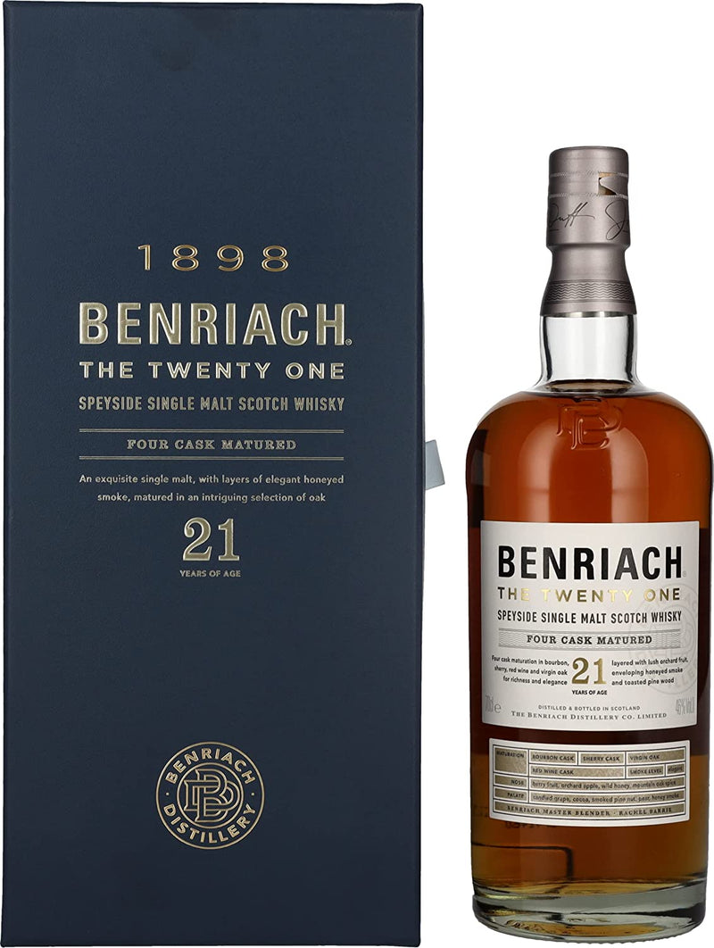 Benriach 21 Year Old Single Malt Whisky 70cl