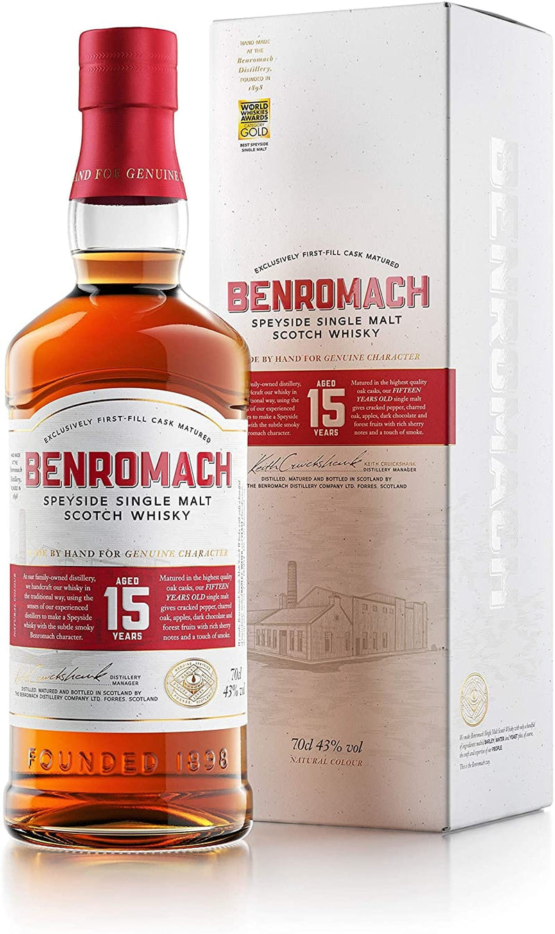 Benromach 15 Year Old Single Malt Whisky 70cl