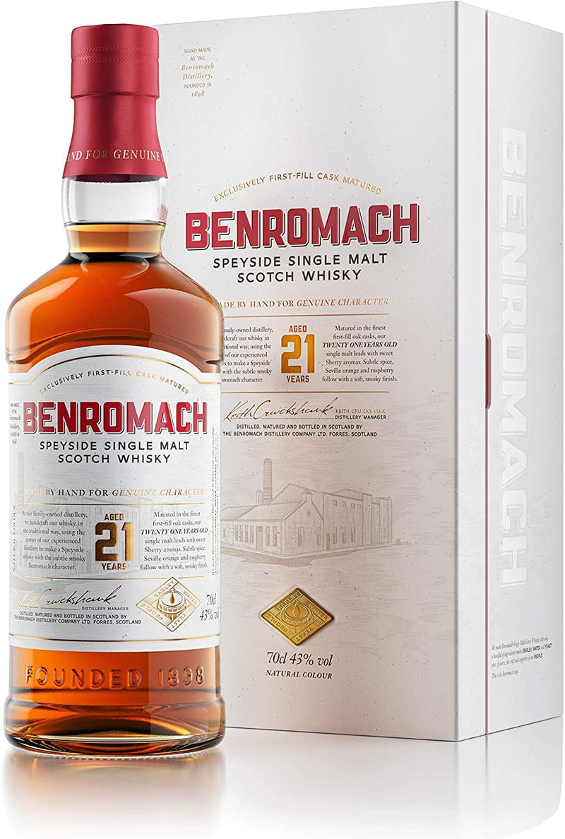 Benromach 21 Year Old Single Malt Whisky 70cl