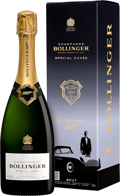 Bollinger Special Cuvee NV Champagne 007 James Bond Limited Edition Gift Box 75cl