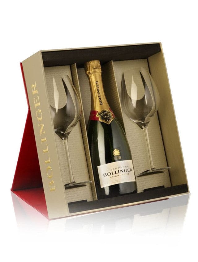 Bollinger Special Cuvee Champagne Gift Set With Glasses 75cl Threshers
