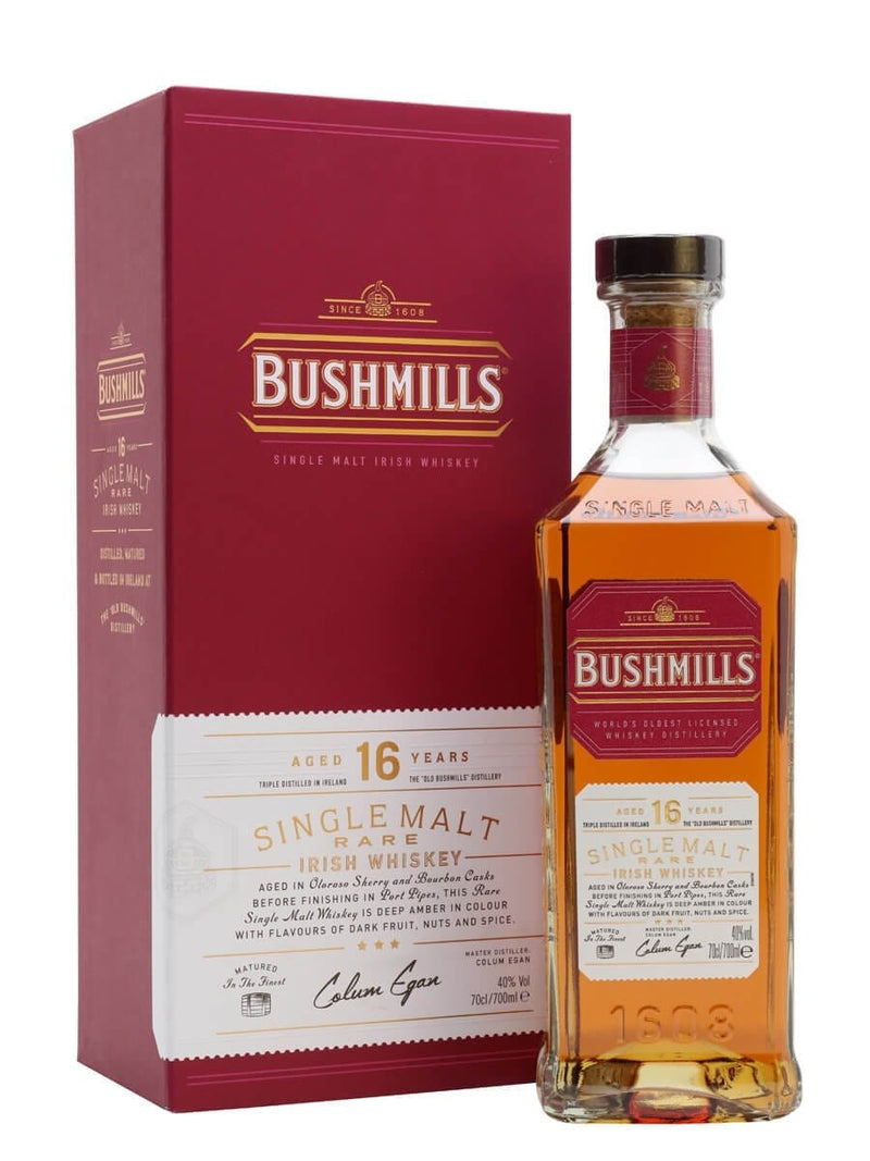 Bushmills 16 Year Old Single Malt Whiskey 70cl