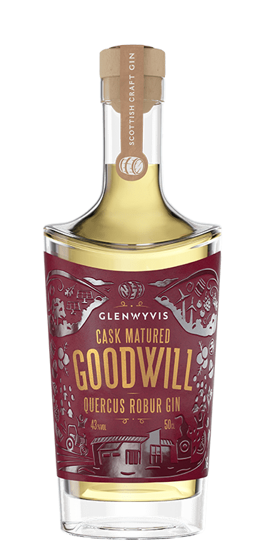 GlenWyvis GoodWill Quercus Robur Cask Matured Gin 50cl