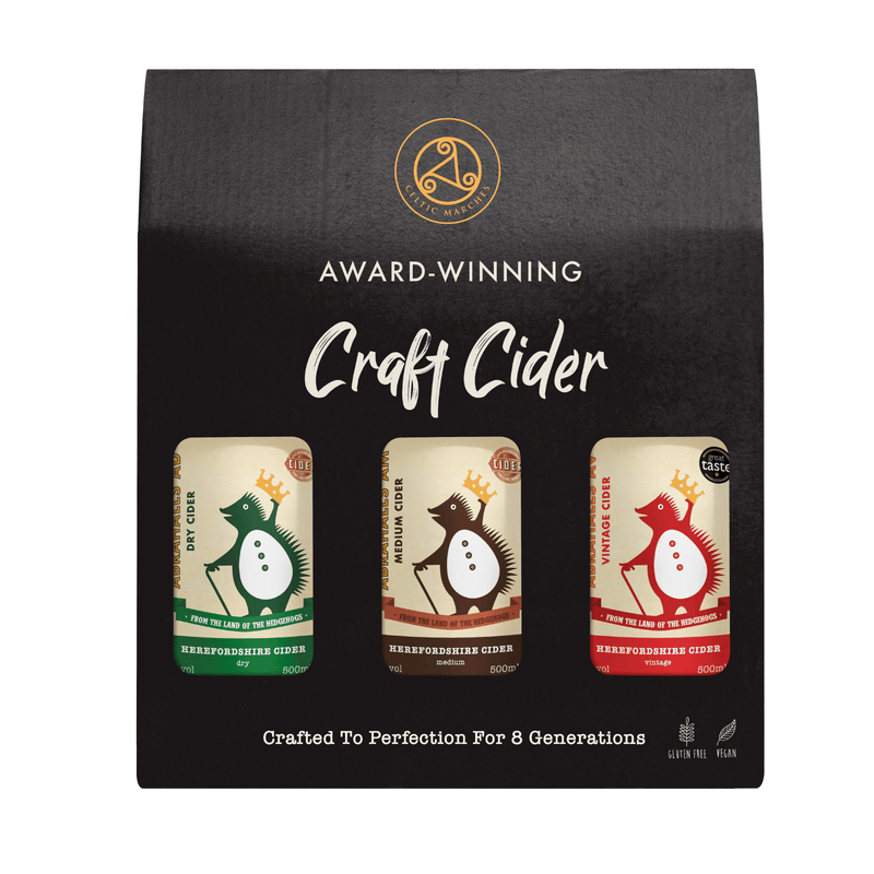 Celtic Marches Abrahalls Traditional Cider 3 x 500ml Gift Pack