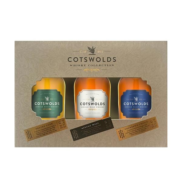 Cotswolds Whisky Miniature Giftset 3x5c