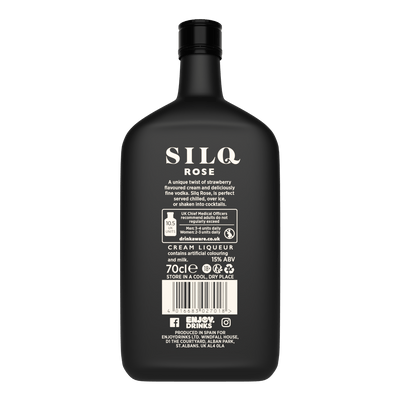 Silq Rose Strawberry Vodka Cream Liqueur 70cl