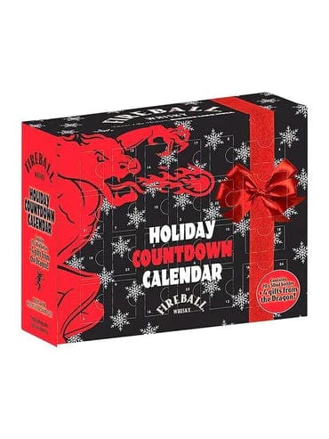 Fireball Cinnamon Whisky Liqueur Advent Calendar 20x5cl Plus 4 Gifts