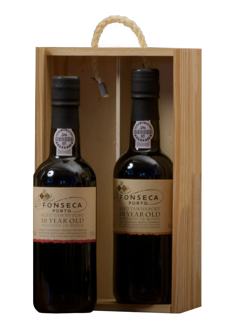 Fonseca 10&20 Year Old Tawny Port In Wooden Box 2x37.5cl