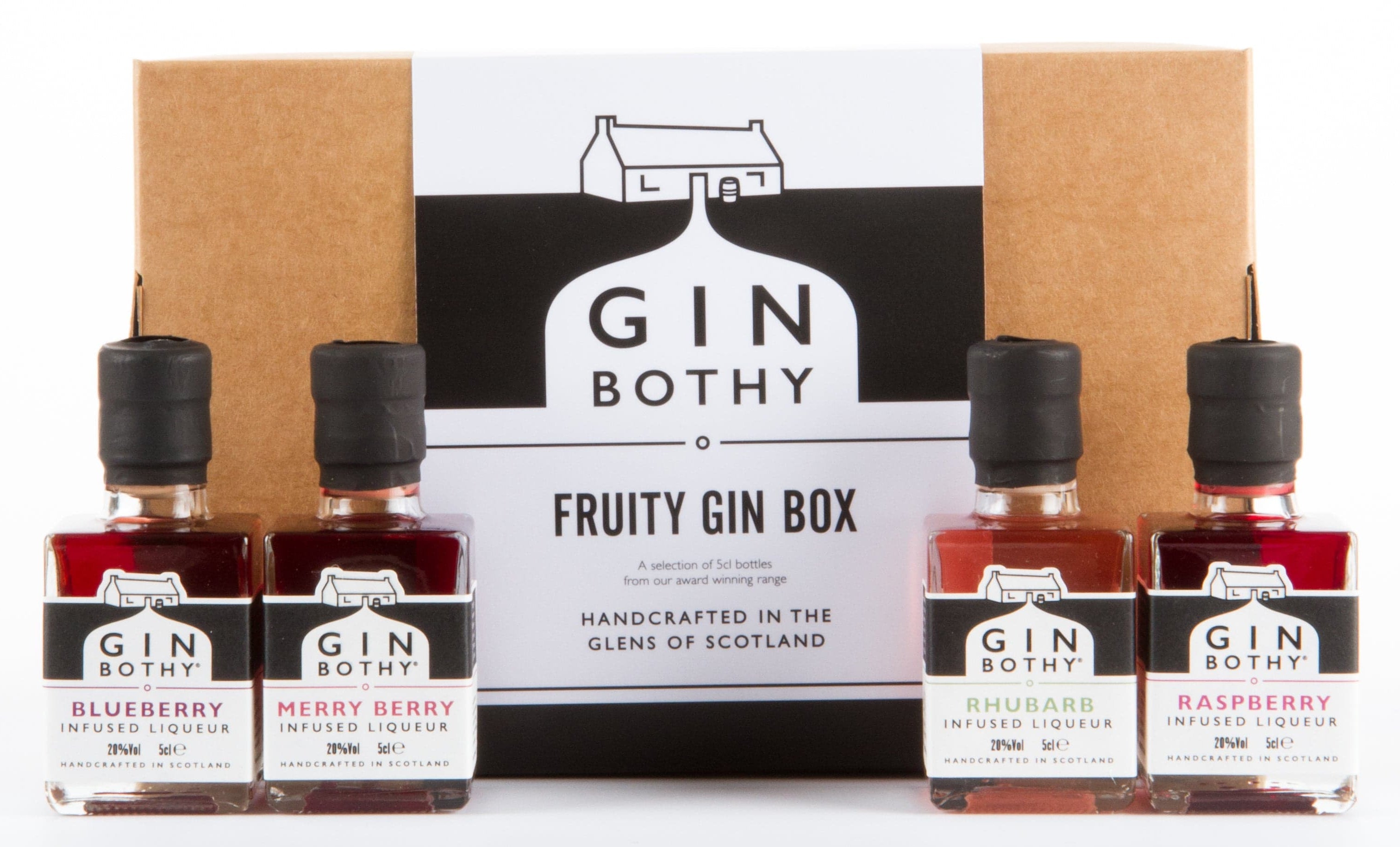 Gin Bothy Fruity Gin Gift Box 4x5cl Threshers