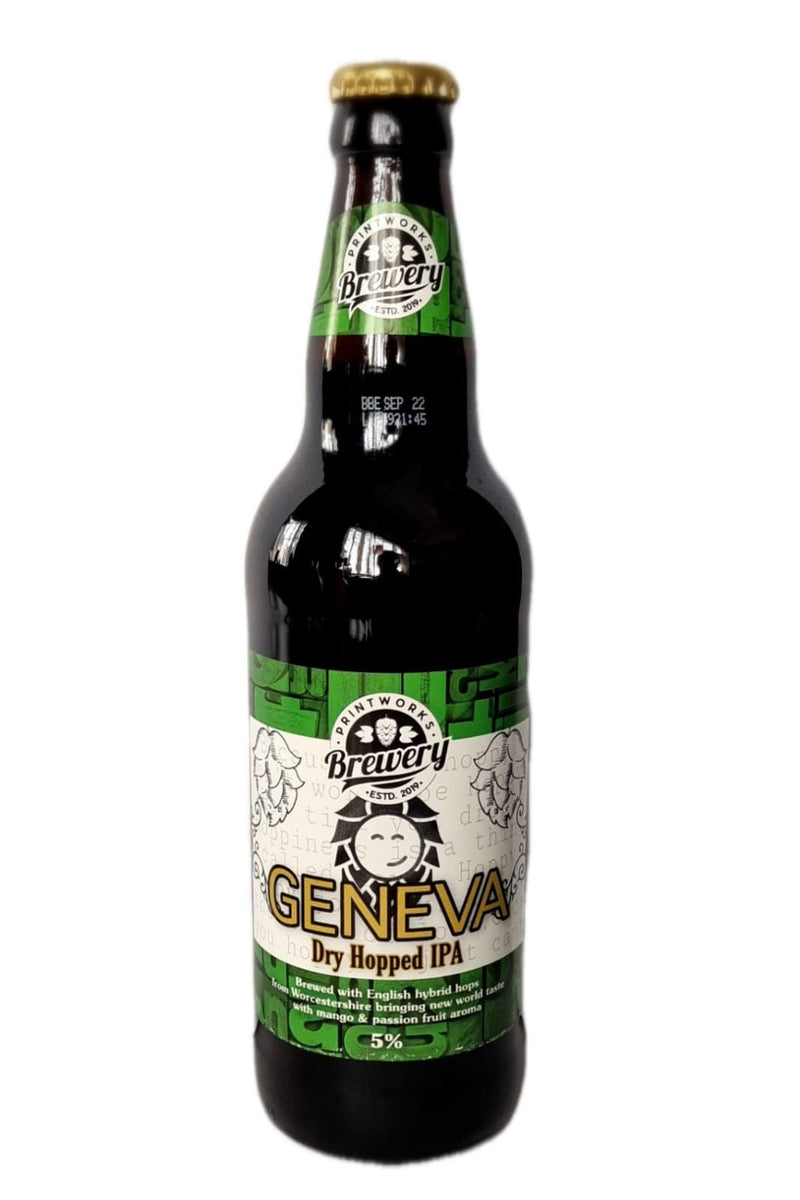 Printworks Brewery Geneva IPA Bottled Beer Case 8x500ml