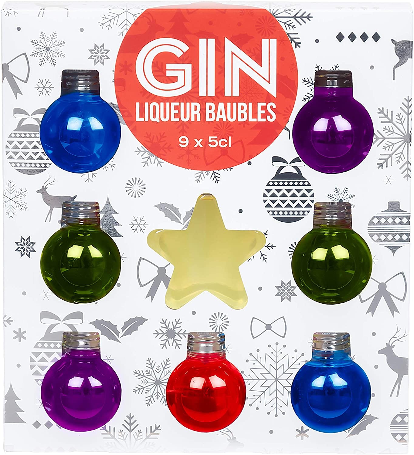 Gin Liqueur Baubles T Set 9x5cl Threshers