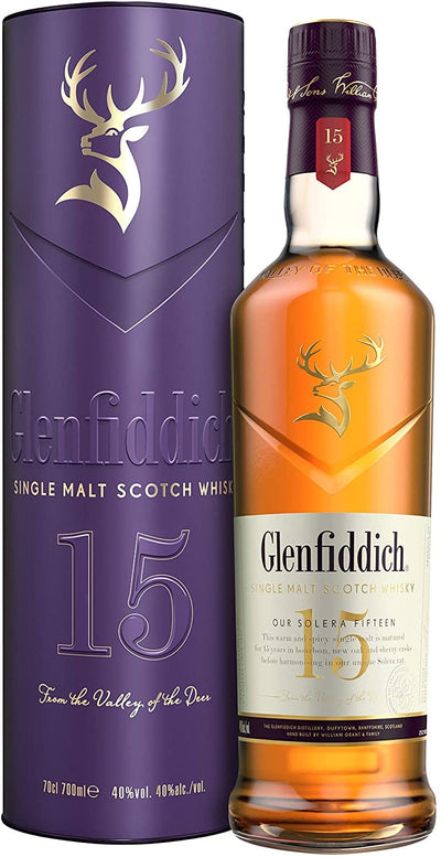 Glenfiddich 15yr old limited edition release gift tin 70cl